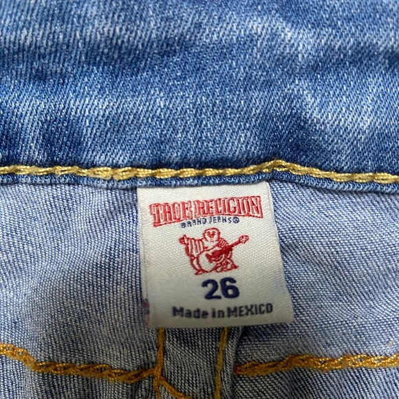 True Religion mid rise denim skinny jeans Sz 26 - Picture 6 of 10